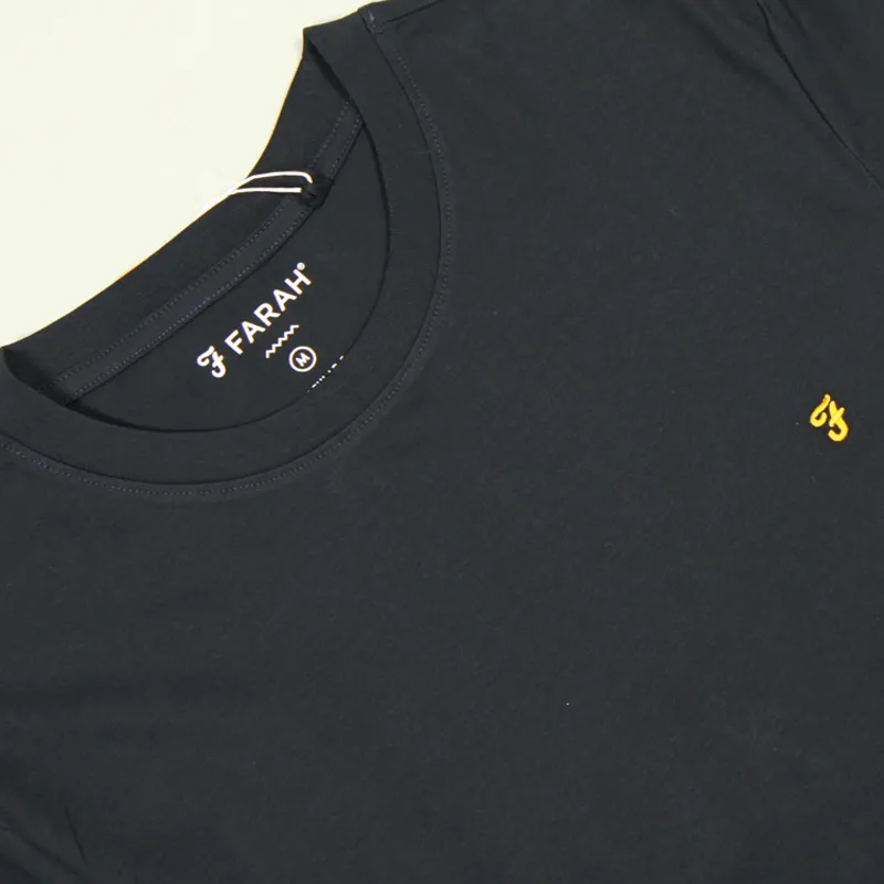 Farah Alexander Circular T-Shirt - True Navy-1